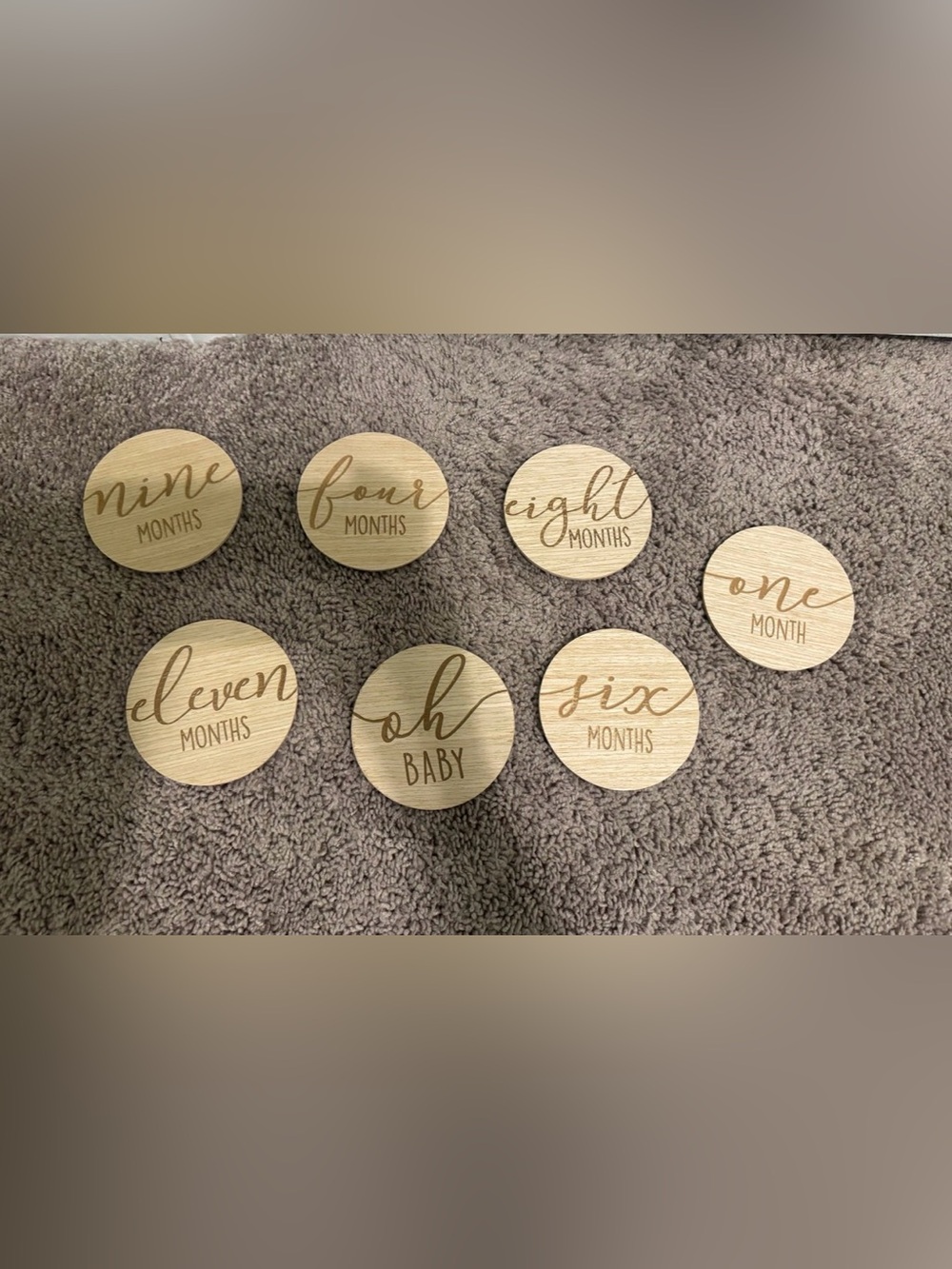Monthly milestone circles